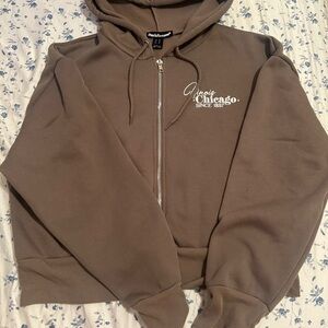 Brown Chicago Hoodie
